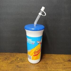KENNEDY SPACE CENTER Spaceport Drink Soda Souvenir Bottle Cup Coca Cola